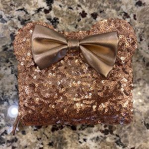 Disney Parks Minnie Mouse Rose Gold Wallet